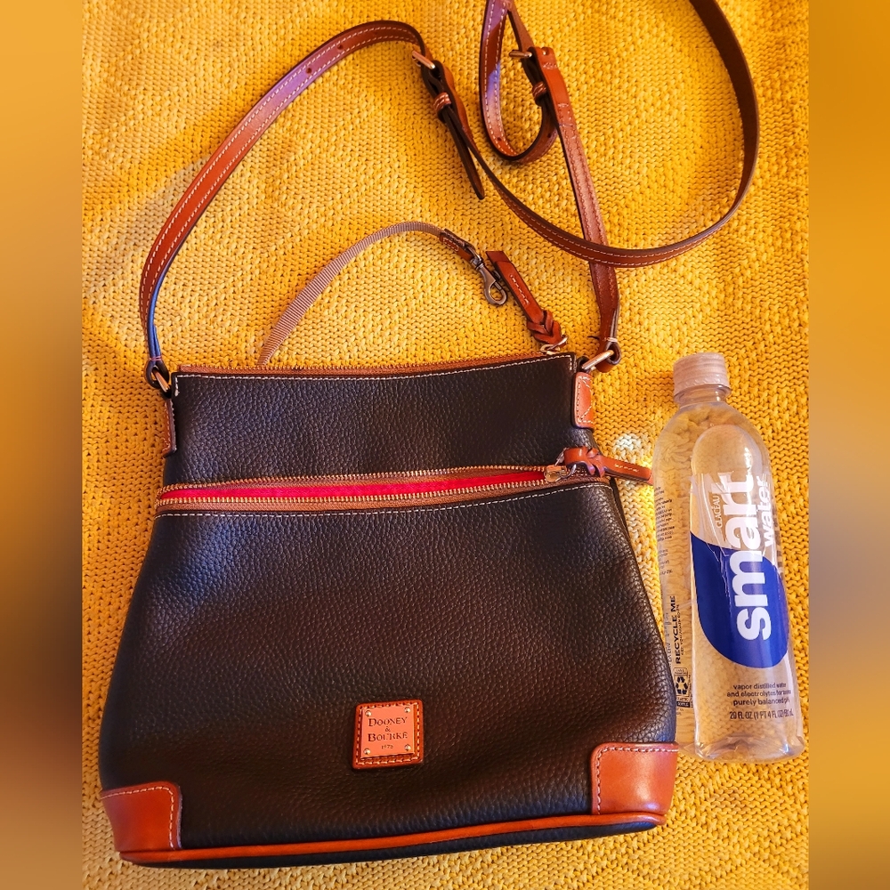 Dooney & Bourke Black and Brown Crossbody Bag